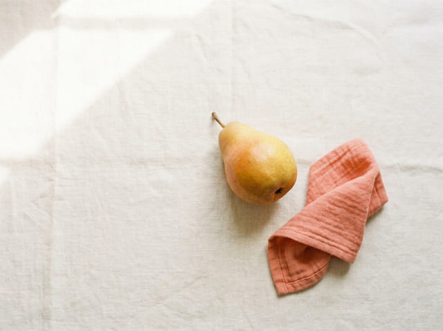 A pear, the size of a baby at week 17
