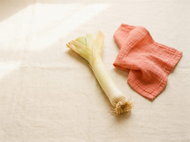 A leek, the size of a baby at week 38
